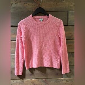 J. Crew Soft Pink Ribbed Knit Top